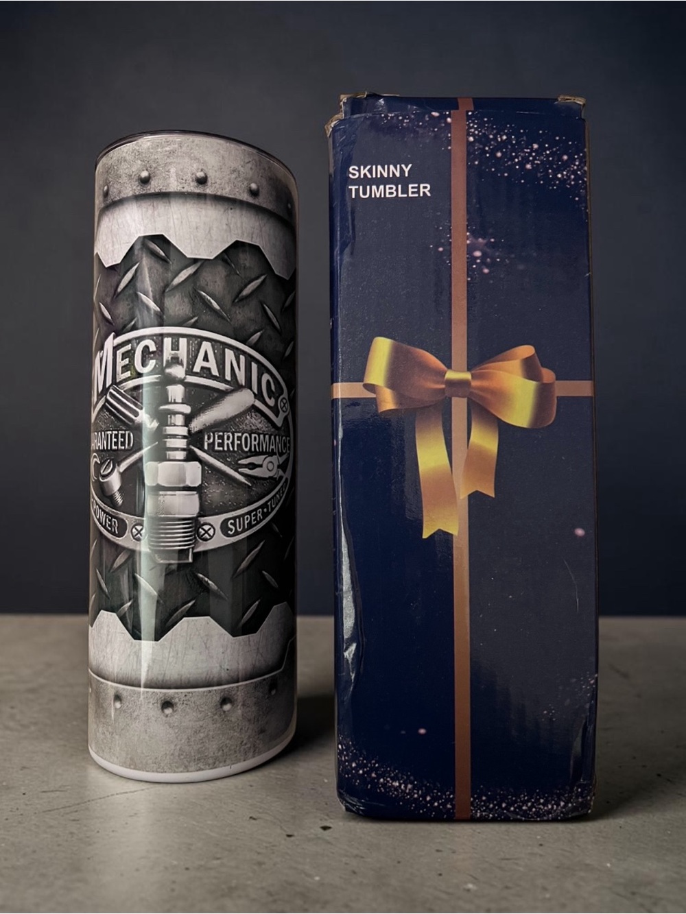 Mechanic Guaranteed Performance Skinny 20oz Tumbler NEW